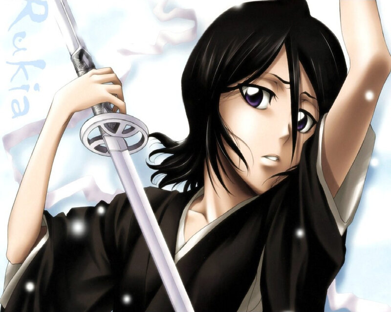 Anime Character with Sword — Black, Dramatic, Manga, Black Hair