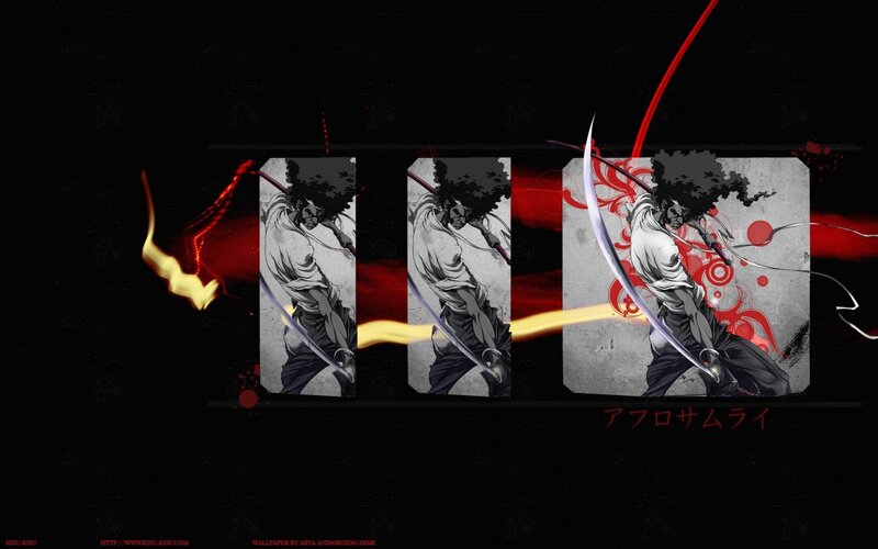 Anime Character with Sword — Black, Dramatic, Manga, Flame