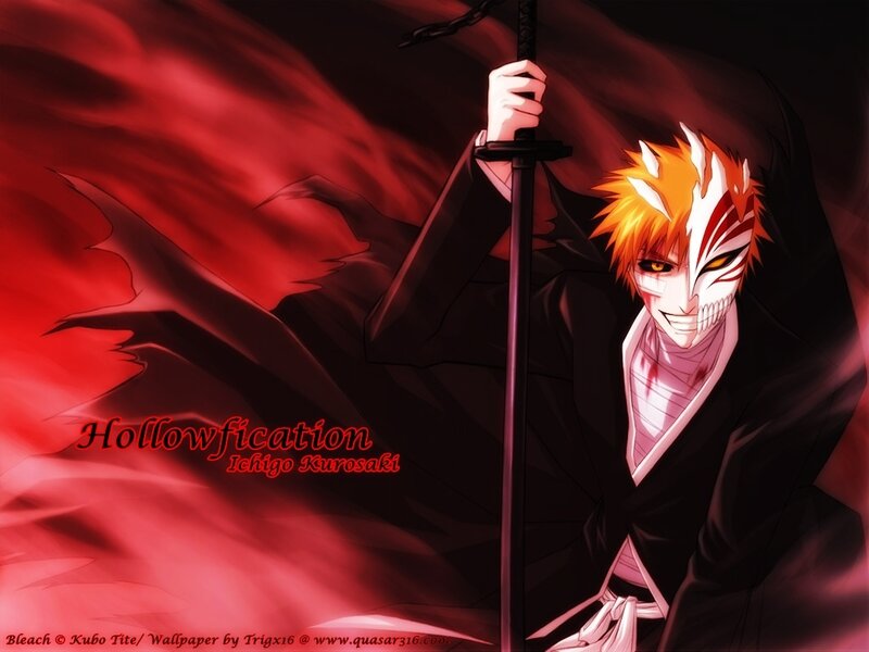 Anime Character with Sword — Black, Dramatic, Mask