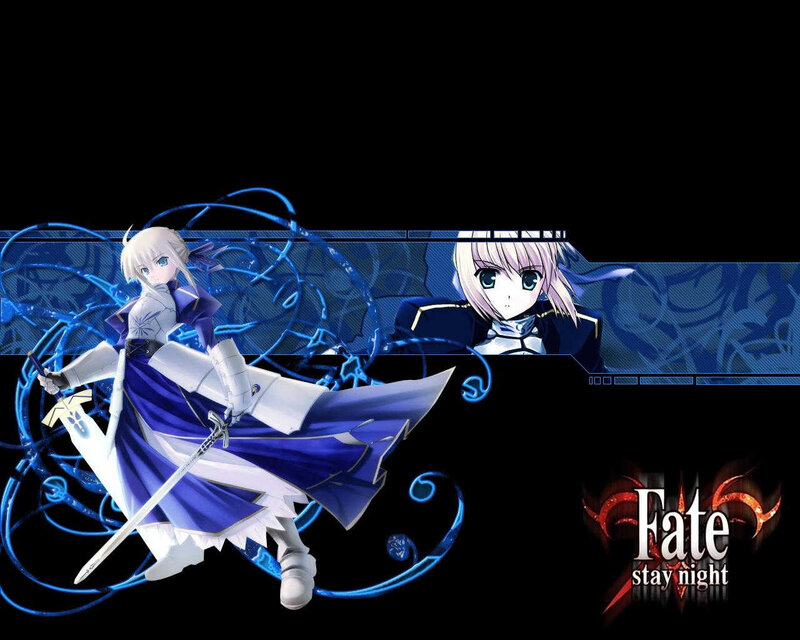 Anime Character with Sword — Black, Dramatic, Night, Blue Energy, Character Portrait
