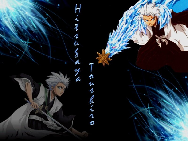 Anime Character with Sword — Black, Dramatic, Night, Blue Energy