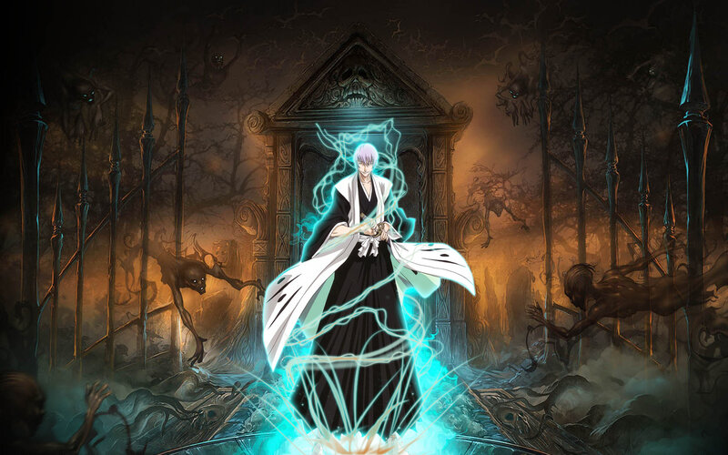 Anime Character with Sword — Black, Dramatic, Night, Manga, Ghosts