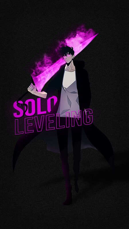 Anime Character with Sword — Black, Dramatic, Night, Smoke
