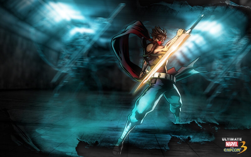 Anime Character with Sword — Blue, Dramatic, Digital Art, Cape