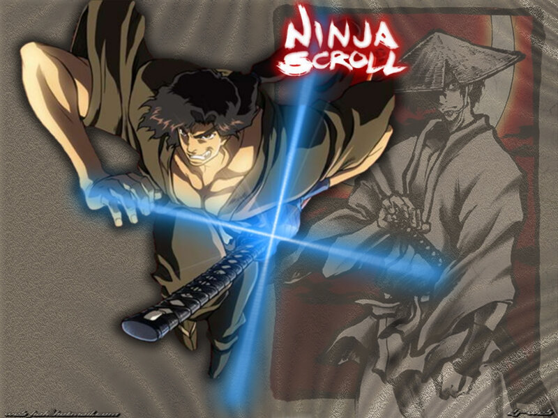 Anime Character with Sword — Blue, Dramatic, Manga