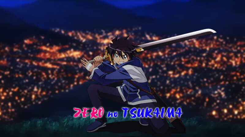 Anime Character with Sword — Blue, Dramatic, Night, City Lights