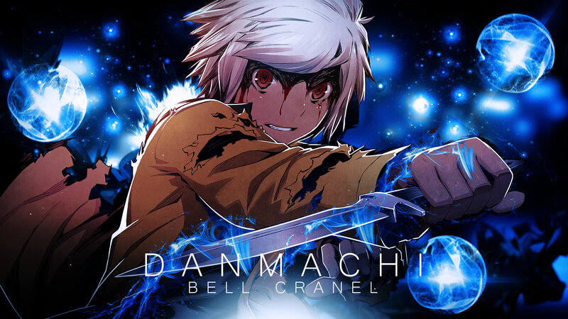 Anime Character with Sword — Blue, Dramatic, Night, Energy Spheres