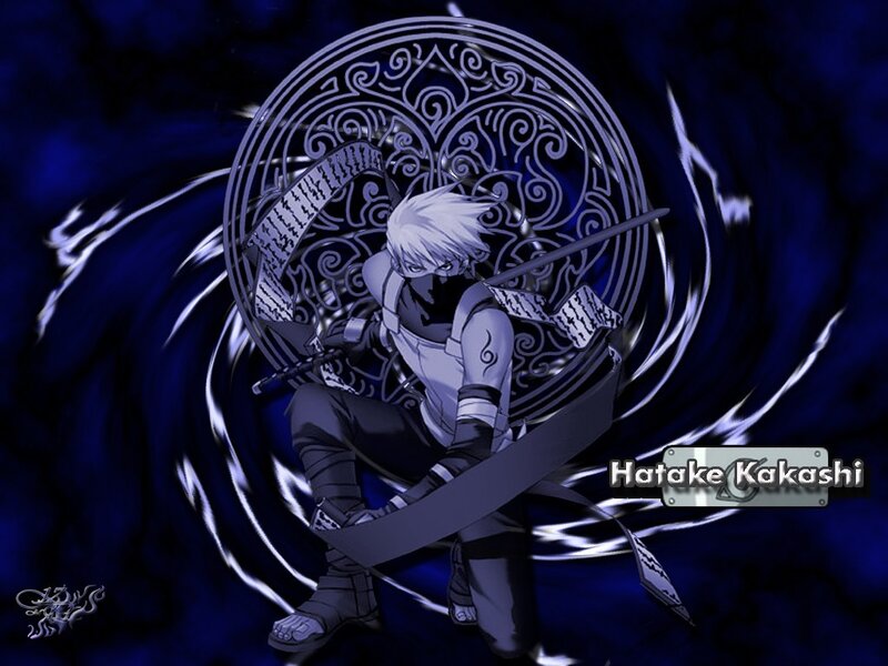 Anime Character with Sword — Blue, Dramatic, Night, Shield