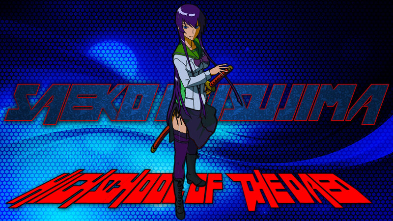 Anime Character with Sword — Blue, Dramatic, School Uniform