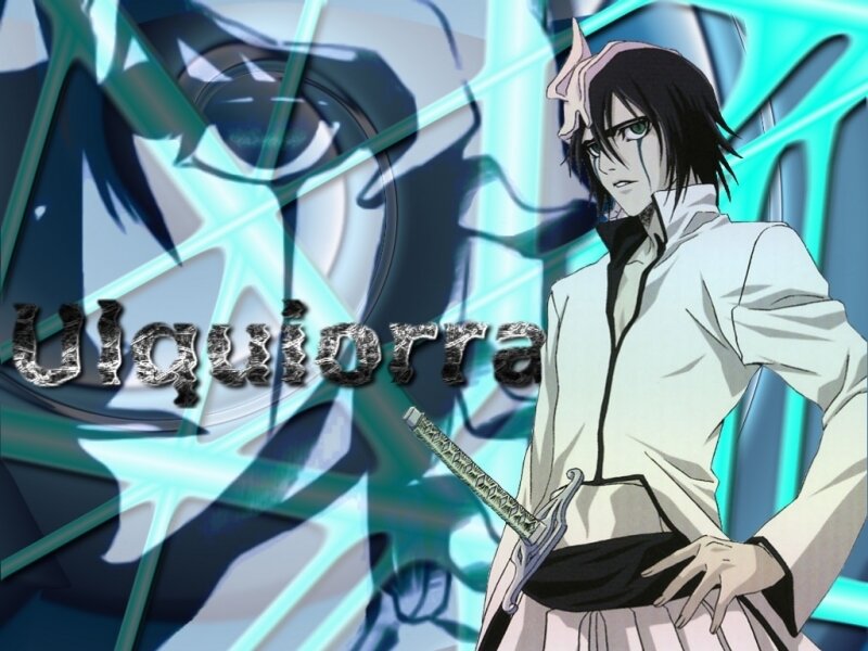 Anime Character with Sword — Blue, Dramatic, White Coat