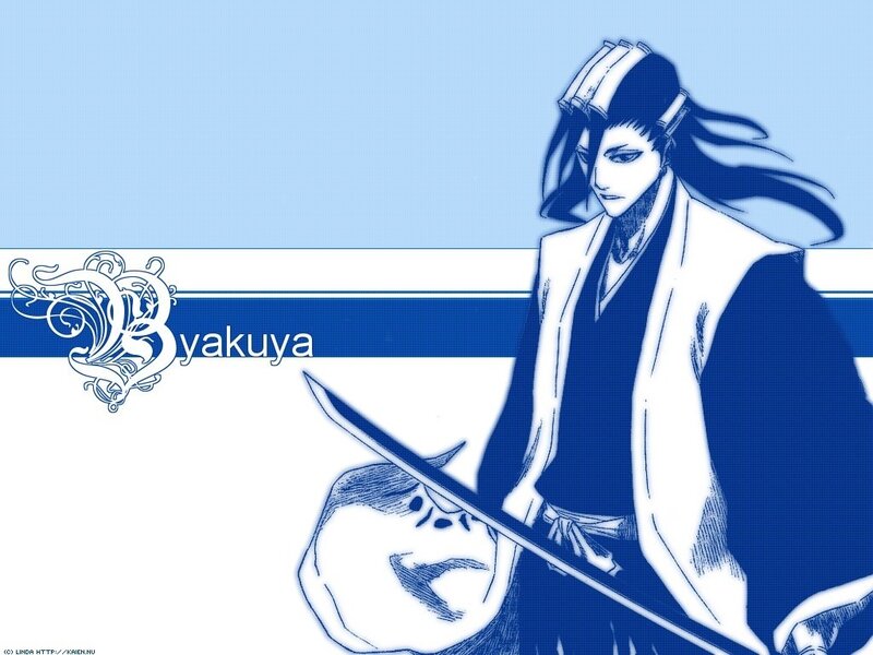 Anime Character with Sword — Blue, Serious, Manga