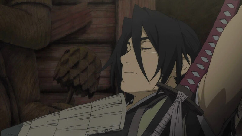 Anime Character with Sword — Brown, Calm