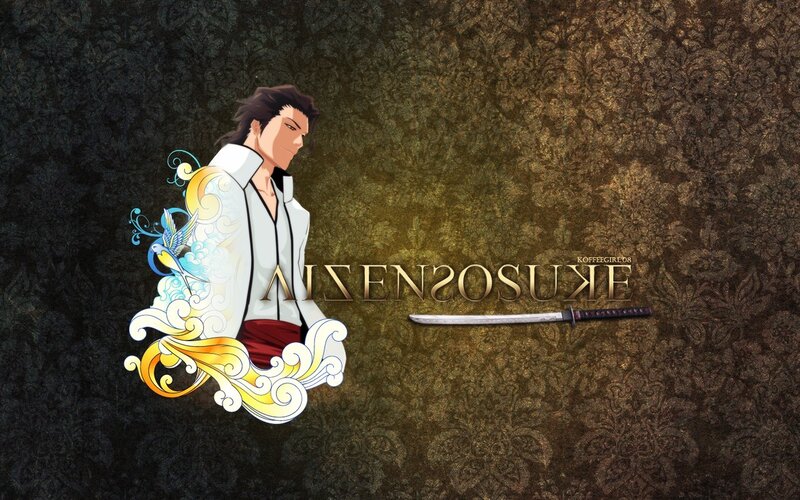 Anime Character with Sword — Brown, Dramatic, Bird, Flames, White