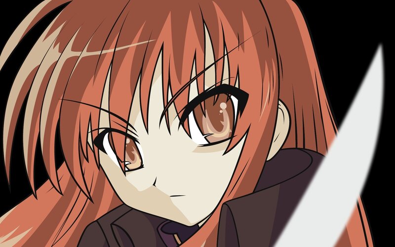 Anime Character with Sword — Brown, Dramatic, Brown Hair
