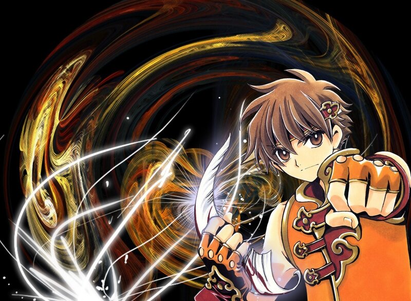 Anime Character with Sword — Brown, Dramatic, Manga, Magic