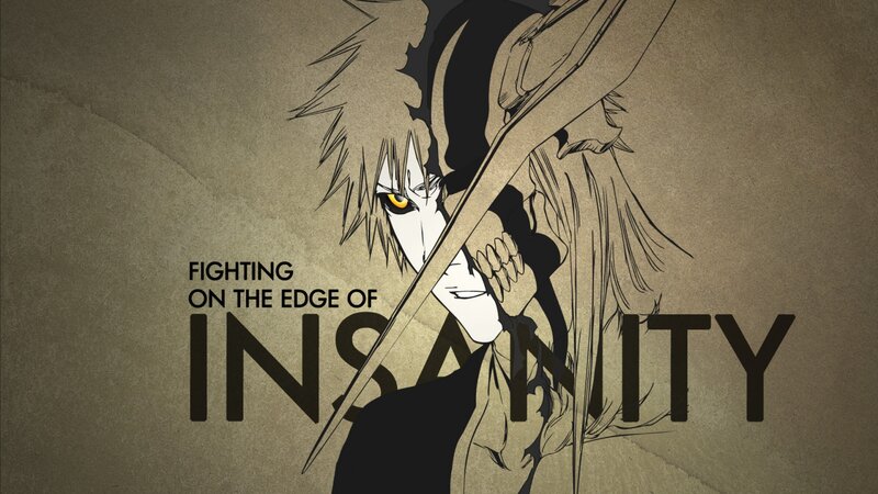 Anime Character with Sword — Brown, Dramatic, Manga, Text, Yellow Eye
