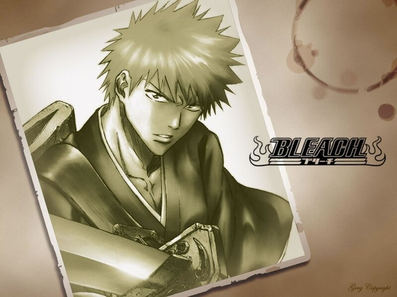Anime Character with Sword — Brown, Serious, Manga