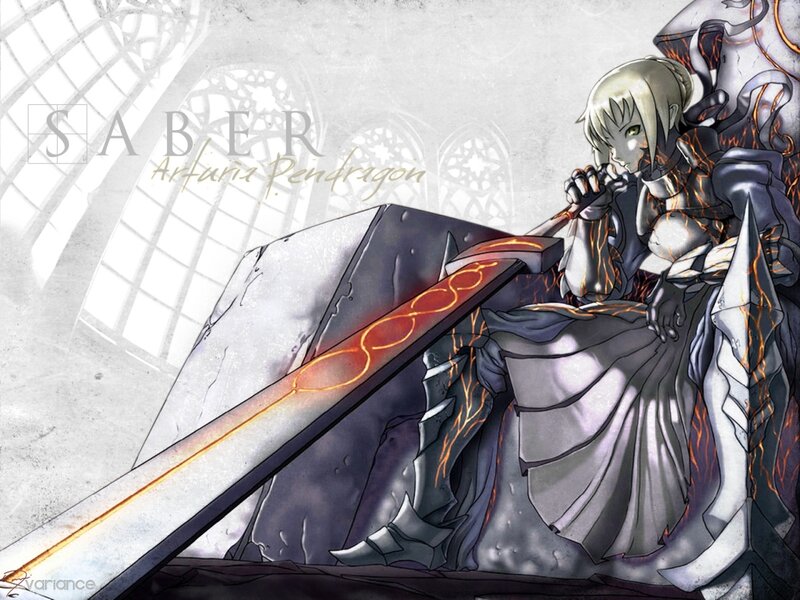 Anime Character with Sword — Gray, Dramatic, Digital Art, Armor