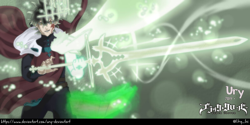 Anime Character with Sword — Green, Dramatic, Digital Art, Magic