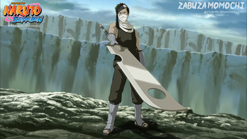 Anime Character with Sword — Green, Dramatic, Digital Art, Mask