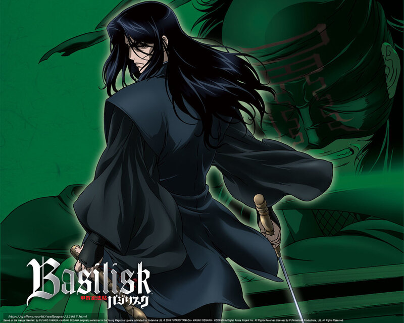 Anime Character with Sword — Green, Dramatic, Manga, Long Hair