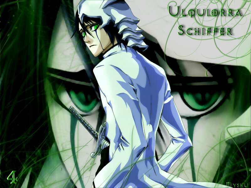 Anime Character with Sword — Green, Dramatic