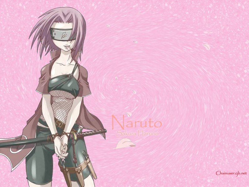 Anime Character with Sword — Pink, Calm
