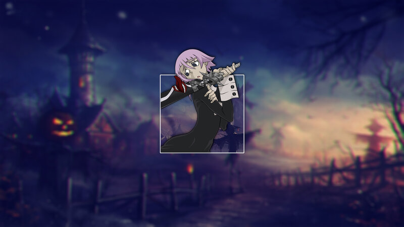 Anime Character with Sword — Purple, Dark, Eerie