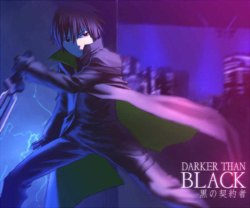 Anime Character with Sword — Purple, Dramatic, Night, Lightning