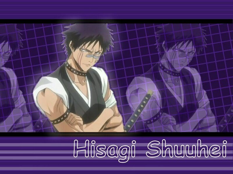 Anime Character with Sword — Purple, Serious