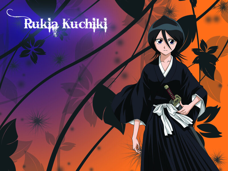 Anime Character with Sword — Purple