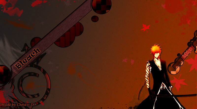 Anime Character with Sword — Red, Dramatic, Autumn