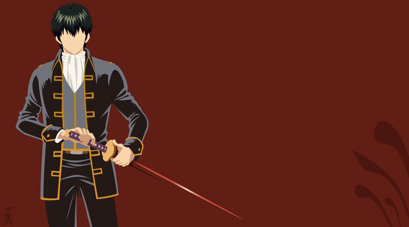 Anime Character with Sword — Red, Dramatic, Coat, Faceless