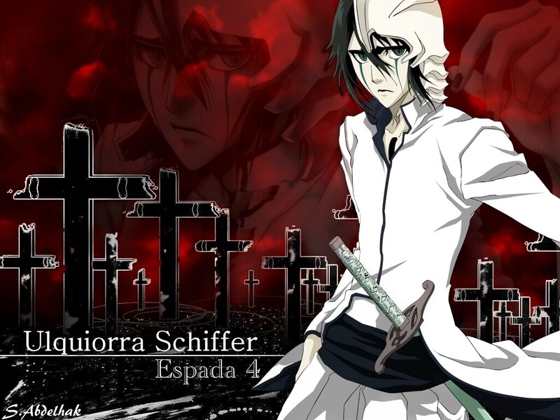 Anime Character with Sword — Red, Dramatic, Dark, Crosses