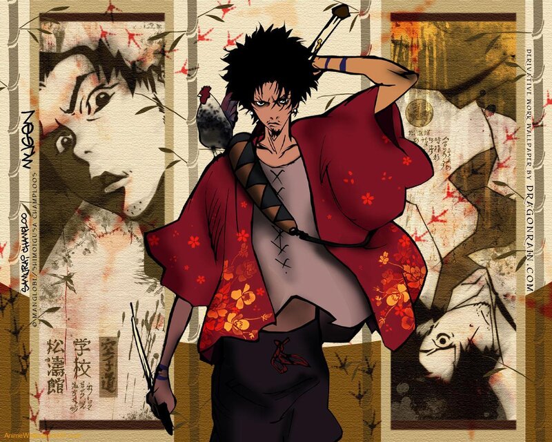 Anime Character with Sword — Red, Dramatic, Manga, Chicken