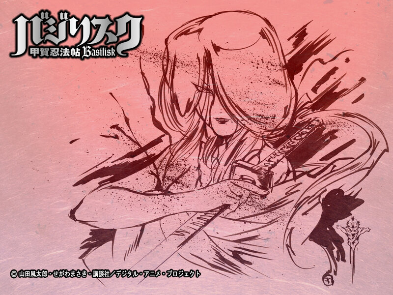 Anime Character with Sword — Red, Dramatic, Manga, Sketch Art