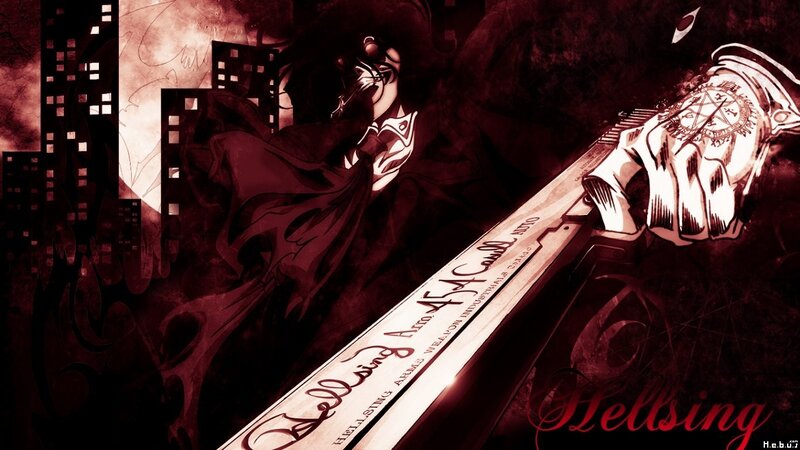 Anime Character with Sword — Red, Dramatic, Night, Manga, Cityscape