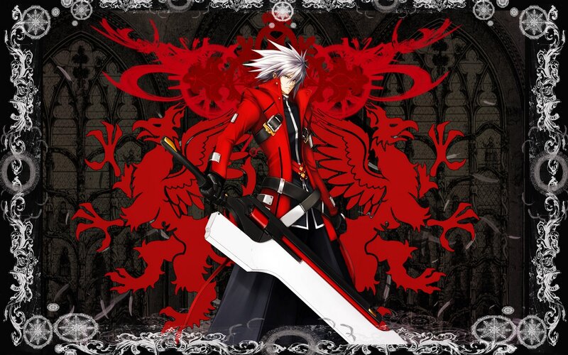 Anime Character with Sword — Red, Dramatic, Red Coat