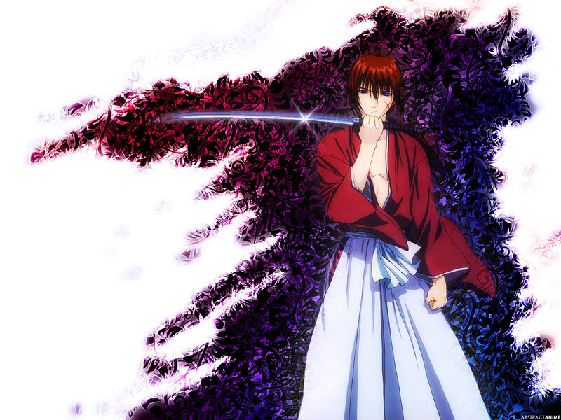 Anime Character with Sword — Red, Dramatic, Red Hair