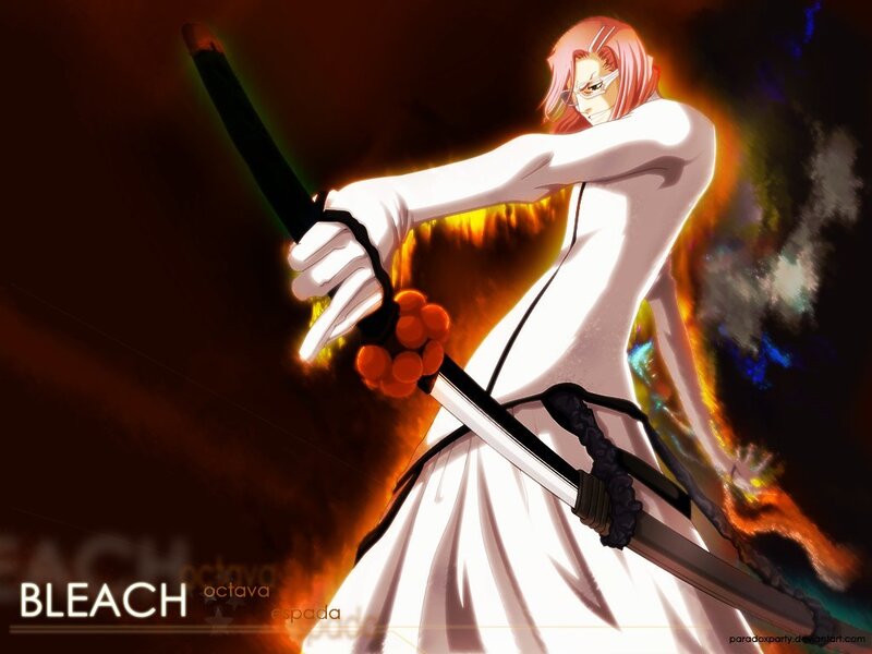 Anime Character with Sword — White, Dramatic, Fire, White Robe