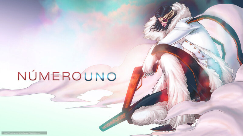 Anime Character with Sword — White, Dramatic, Fur Coat