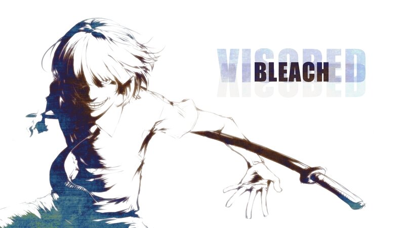Anime Character with Sword — White, Dramatic, Manga, Smile