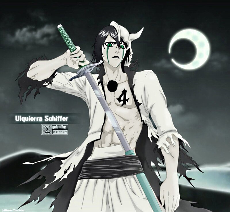 Anime Character with Sword — White, Dramatic, Night, Moon, Tears