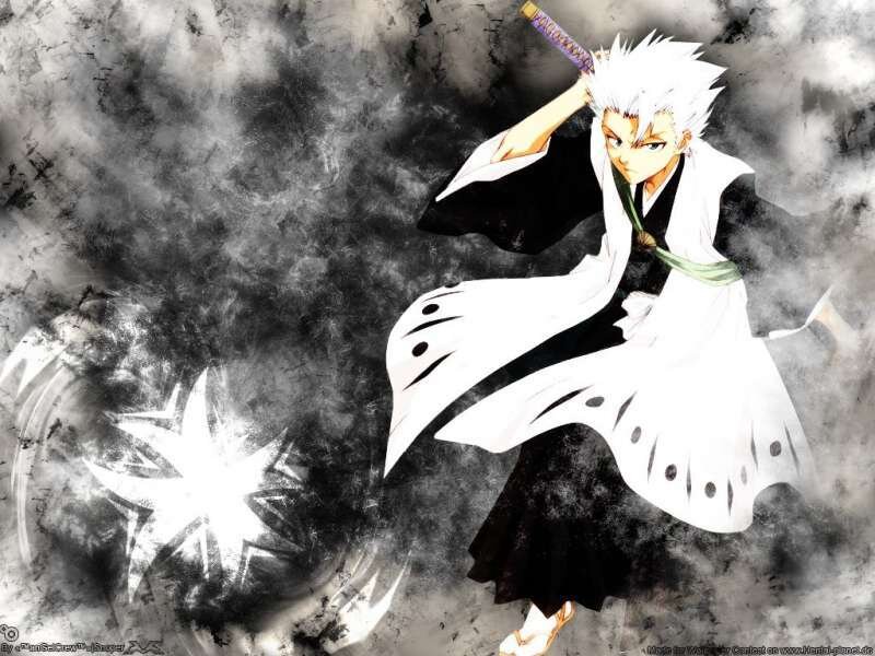 Anime Character with Sword — White, Dramatic, White Hair