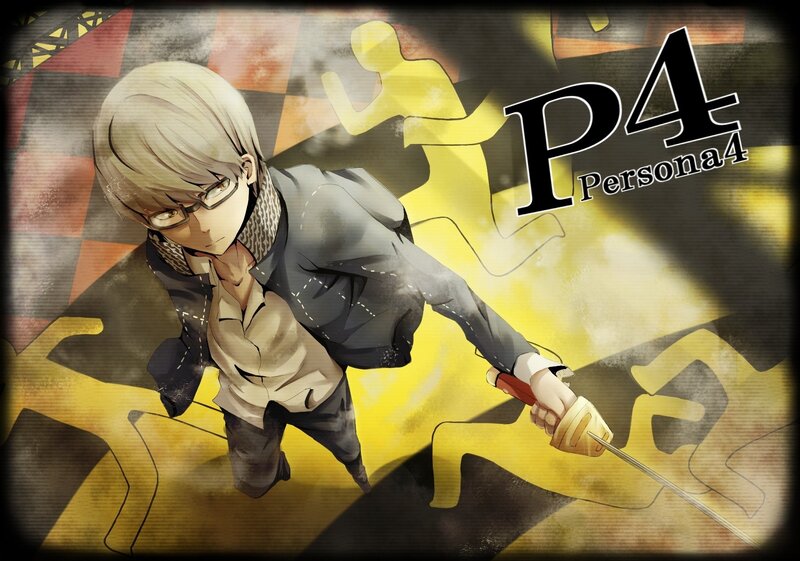 Anime Character with Sword — Yellow, Dramatic, Glasses, Jacket