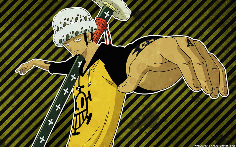 Anime Character with Sword — Yellow, Dramatic, Manga, Hat, Tattoo