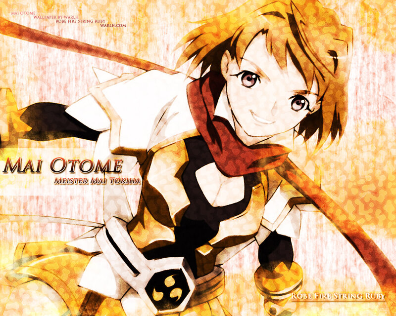 Anime Character with Sword — Yellow, Energetic