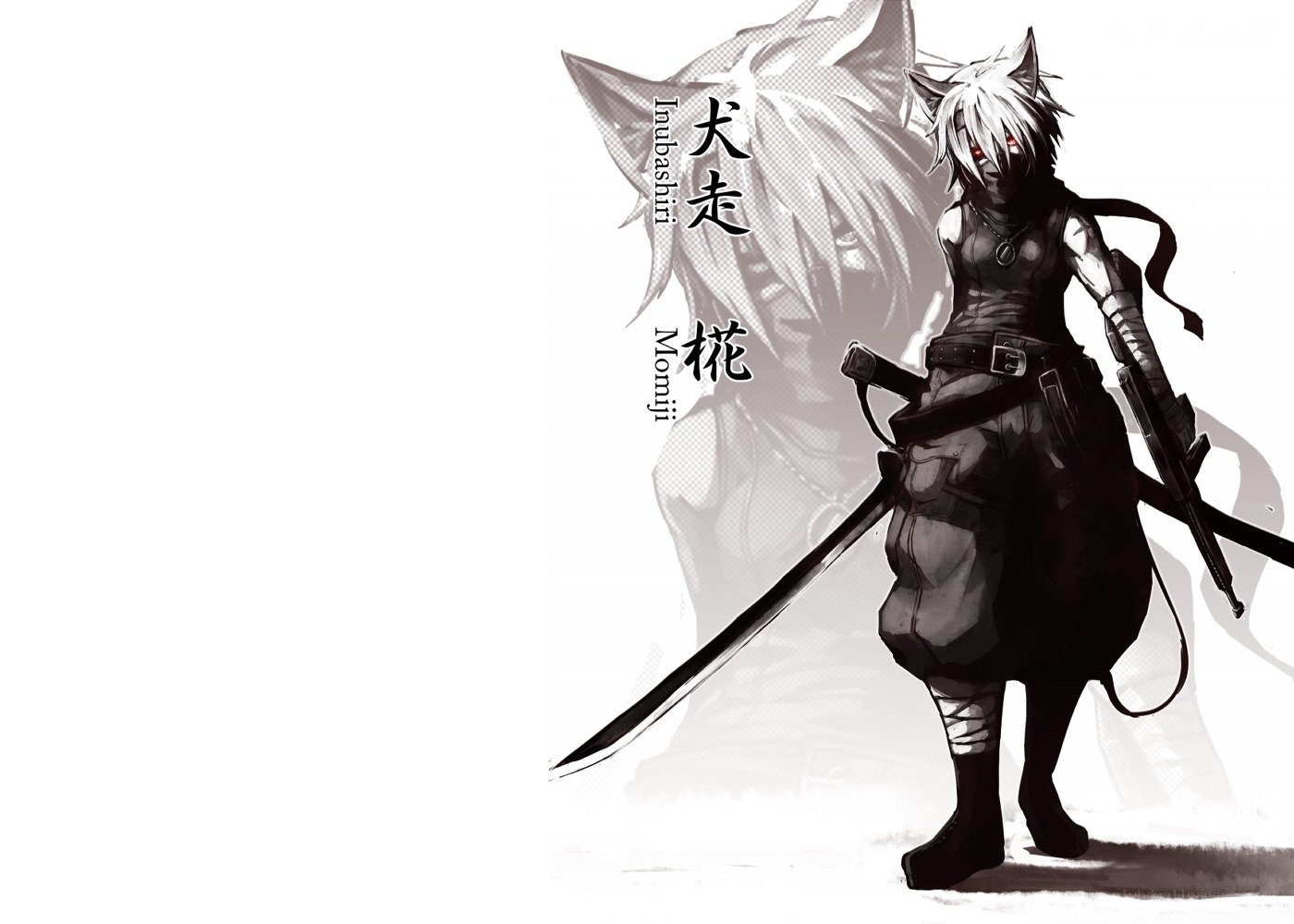 Anime character with swords