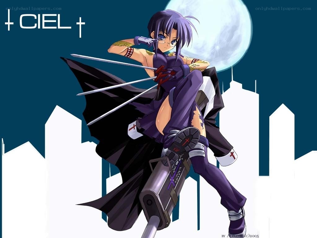 anime character with swords