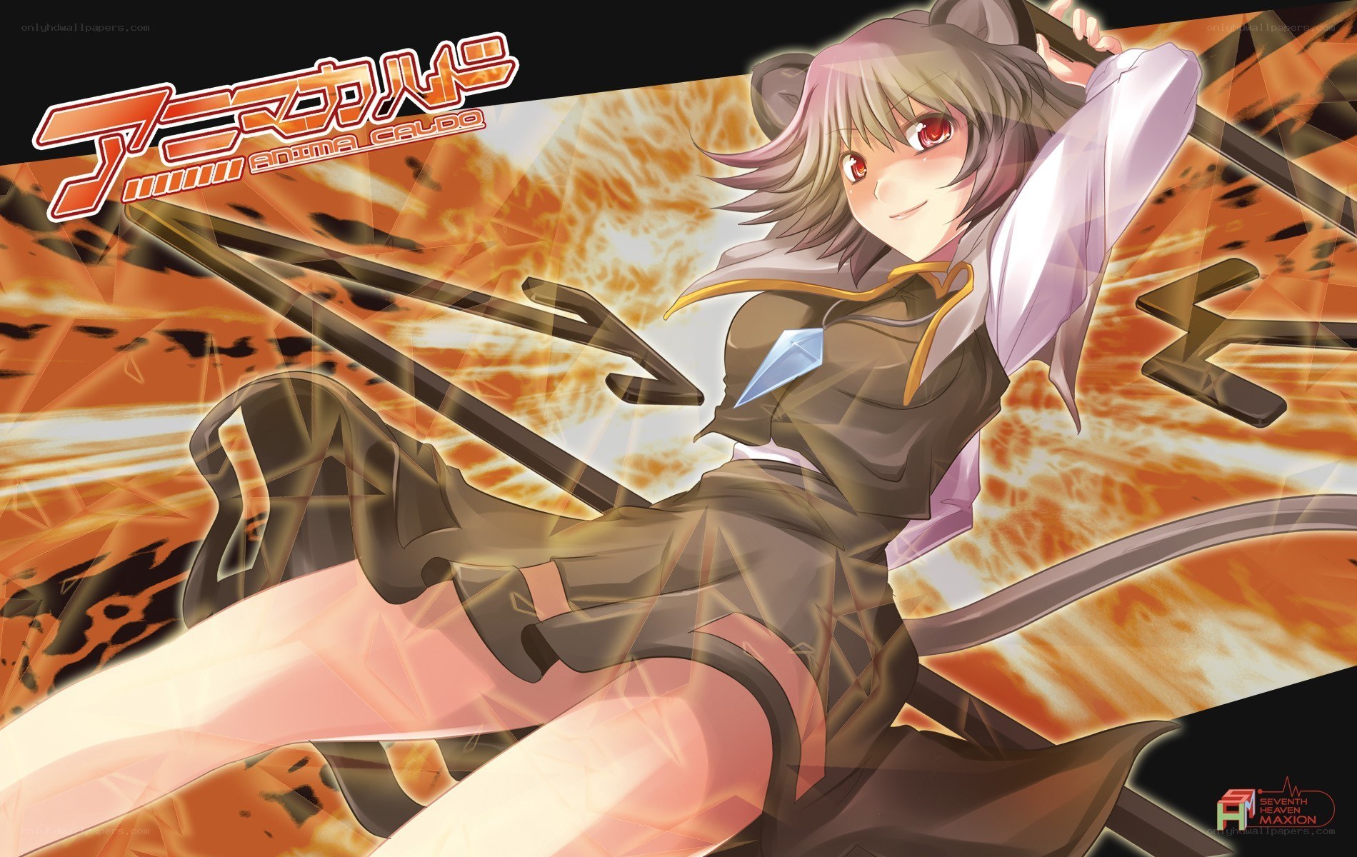 Anime character with swords